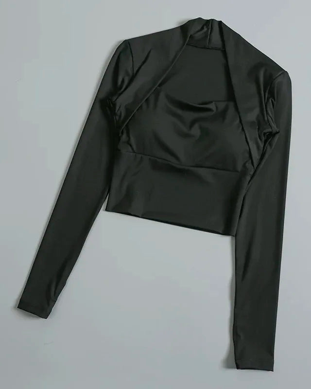 Chest Cushion Long Sleeve Sports Top