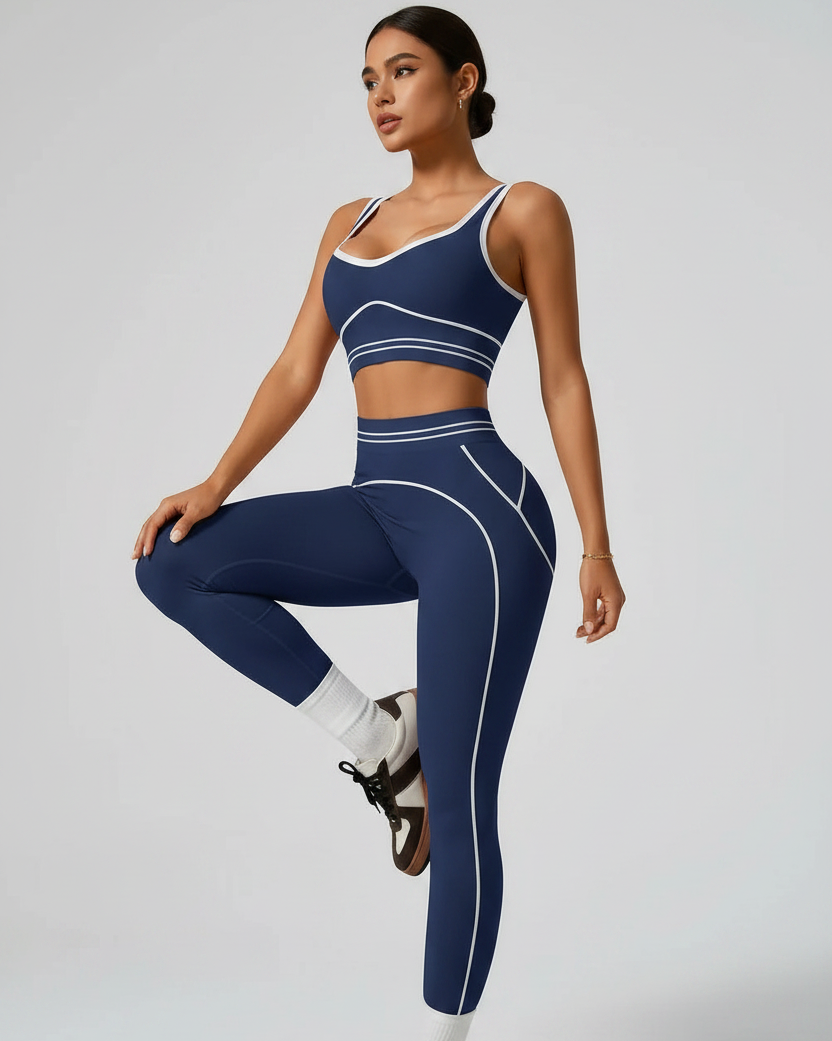 Women's Seamless Yoga Set - Three Quarter