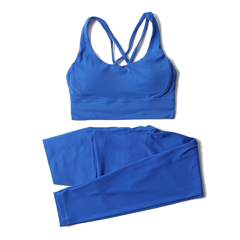 2-Piece Nylon Yoga Set | Breathable Quick-Dry Sportswear