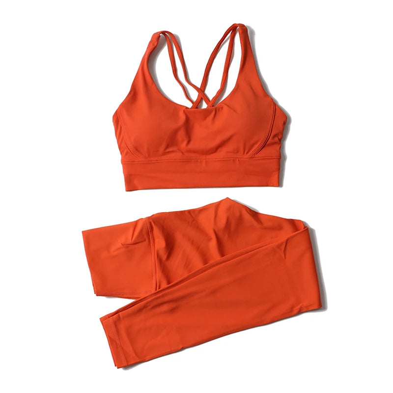 2-Piece Nylon Yoga Set | Breathable Quick-Dry Sportswear