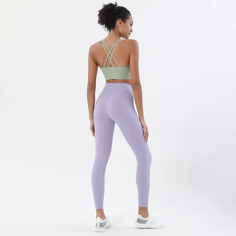 2-Piece Nylon Yoga Set | Breathable Quick-Dry Sportswear