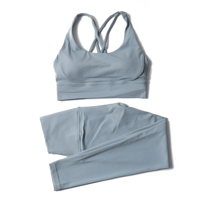 2-Piece Nylon Yoga Set | Breathable Quick-Dry Sportswear