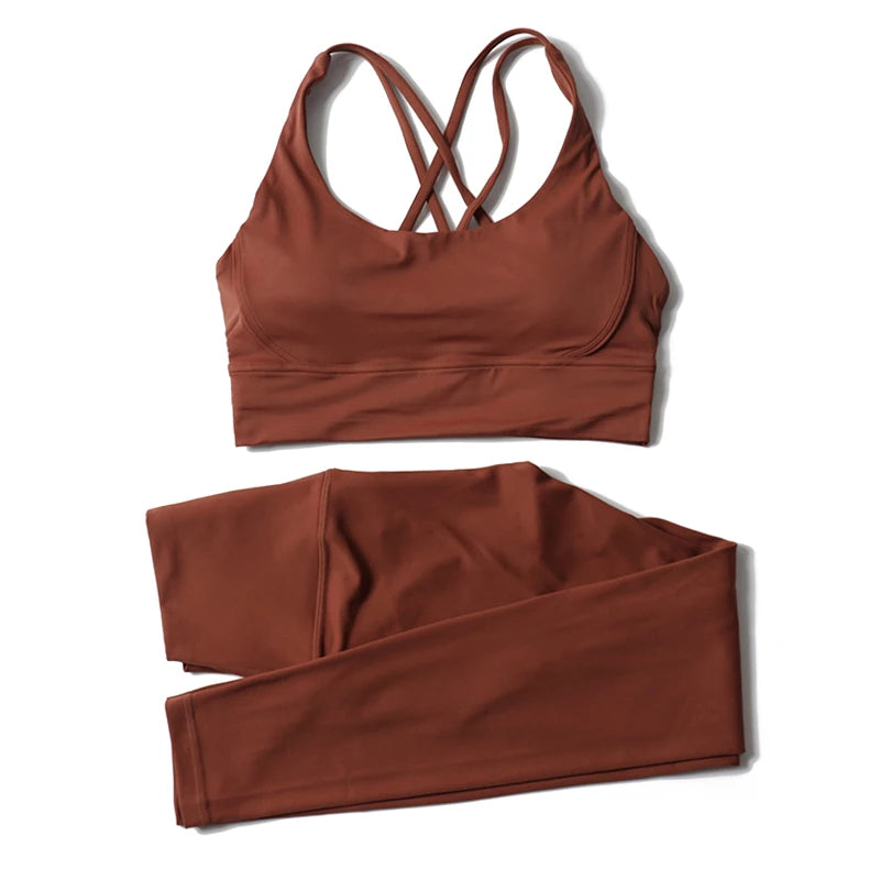 2-Piece Nylon Yoga Set | Breathable Quick-Dry Sportswear