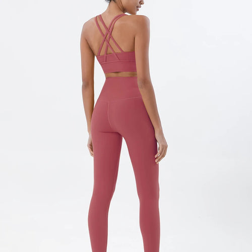 2-Piece Nylon Yoga Set | Breathable Quick-Dry Sportswear