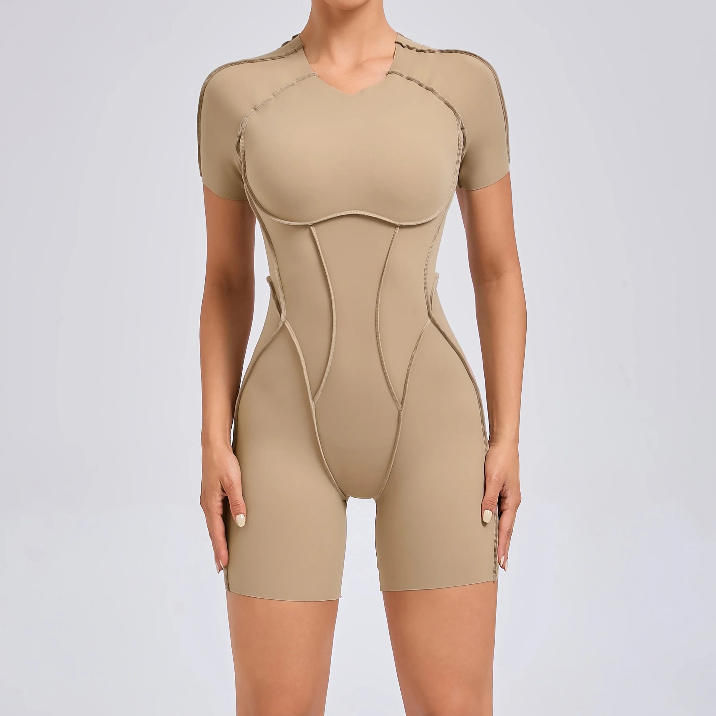 Backless Scrunch Booty Yoga Jumpsuit | Women's Fitness Gym Overalls