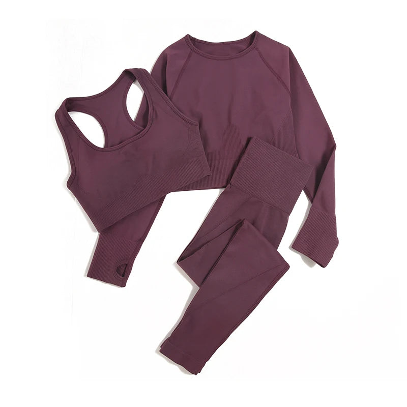 Seamless Gym Sportswear Set | 2, 3 or 4-Piece Yoga Activewear