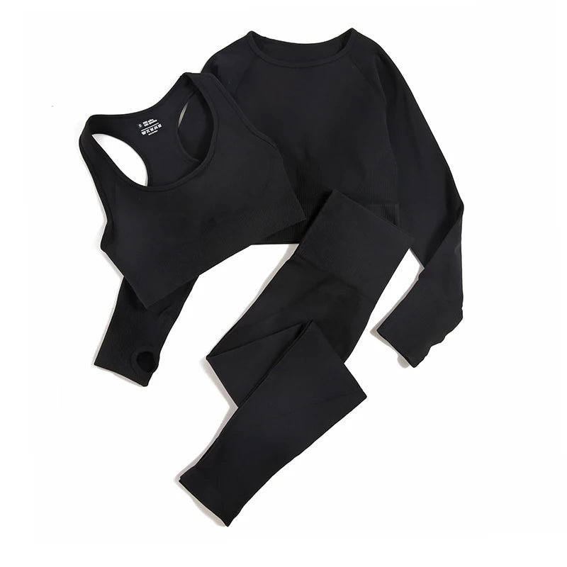 Seamless Gym Sportswear Set | 2, 3 or 4-Piece Yoga Activewear