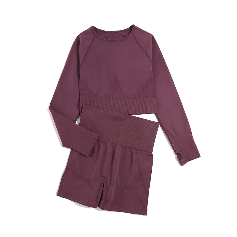 Seamless Gym Sportswear Set | 2, 3 or 4-Piece Yoga Activewear