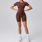 Backless Scrunch Booty Yoga Jumpsuit | Women's Fitness Gym Overalls