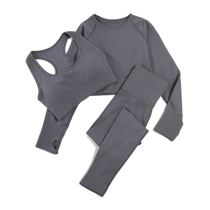 Seamless Gym Sportswear Set | 2, 3 or 4-Piece Yoga Activewear