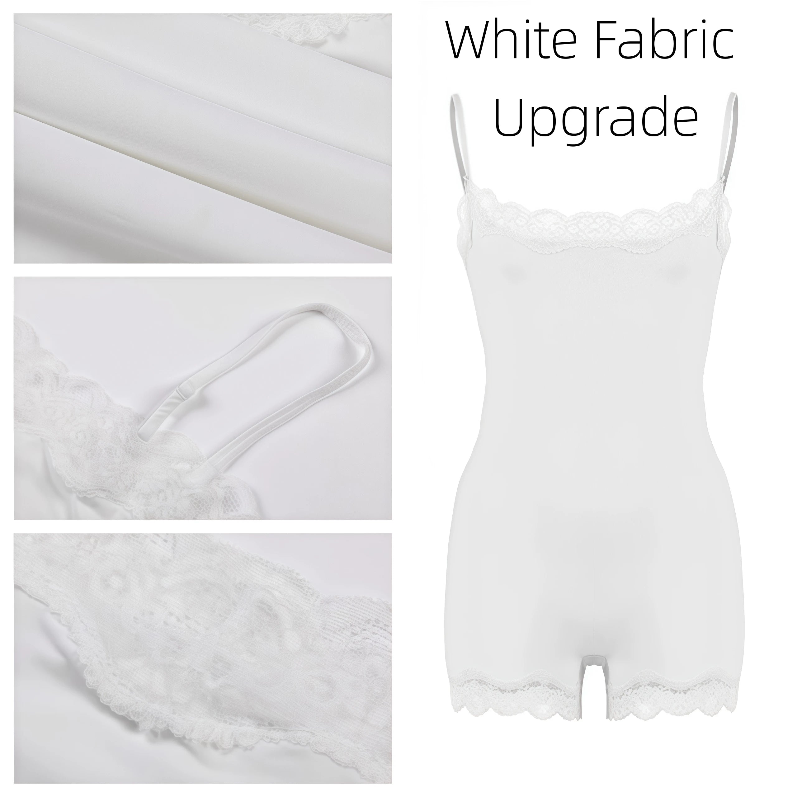 Lace Patchwork Backless Cami Playsuit