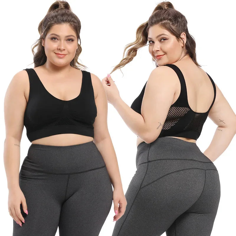 Shockproof Sports Bra Vest | Breathable Padded Gym Running Top