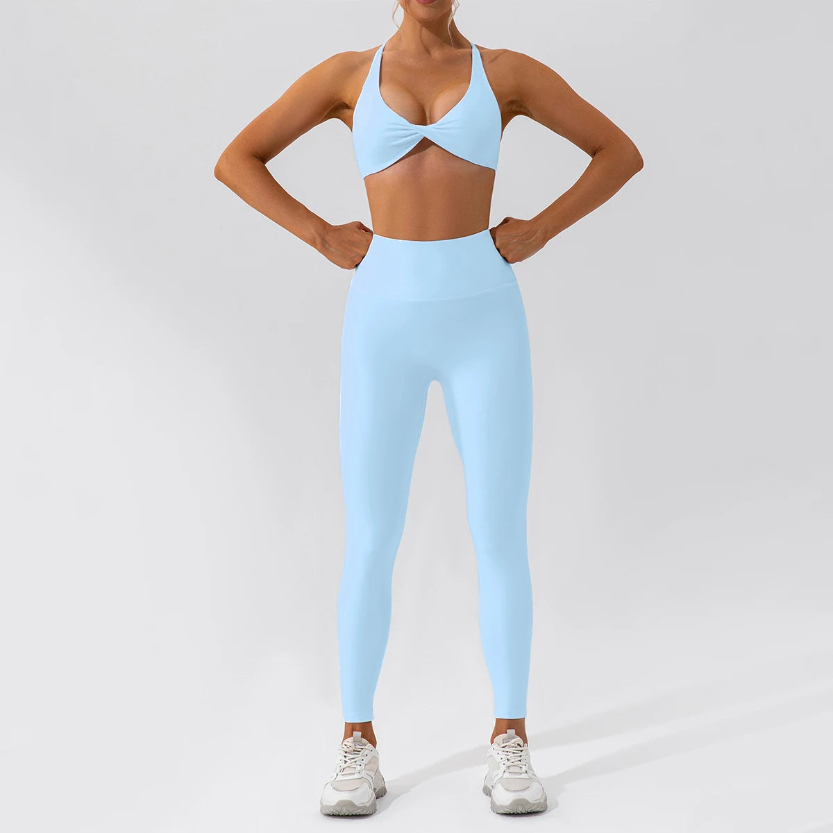 2-Piece Yoga Suit - Quick-Dry Long Sleeve Set