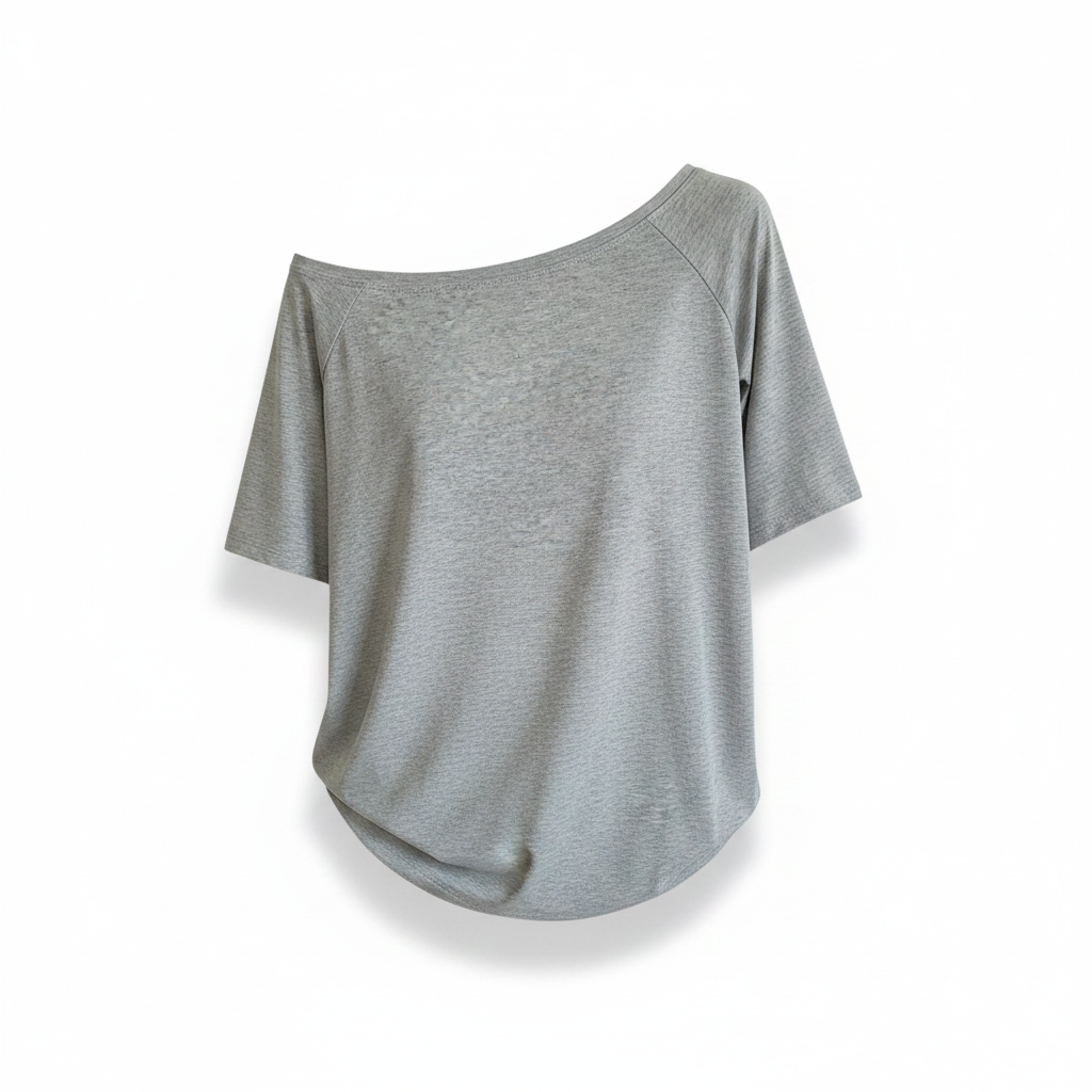 Y2K Short Sleeve Solid T-Shirt | Classic Skew Collar Streetwear Tee