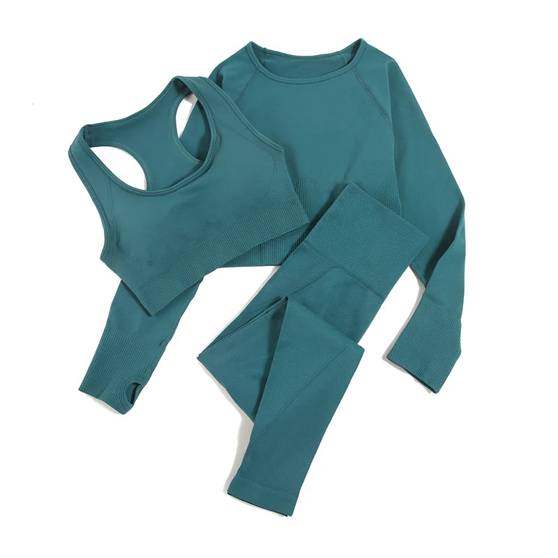 Seamless Gym Sportswear Set | 2, 3 or 4-Piece Yoga Activewear