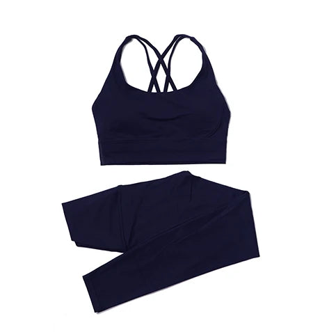 2-Piece Nylon Yoga Set | Breathable Quick-Dry Sportswear