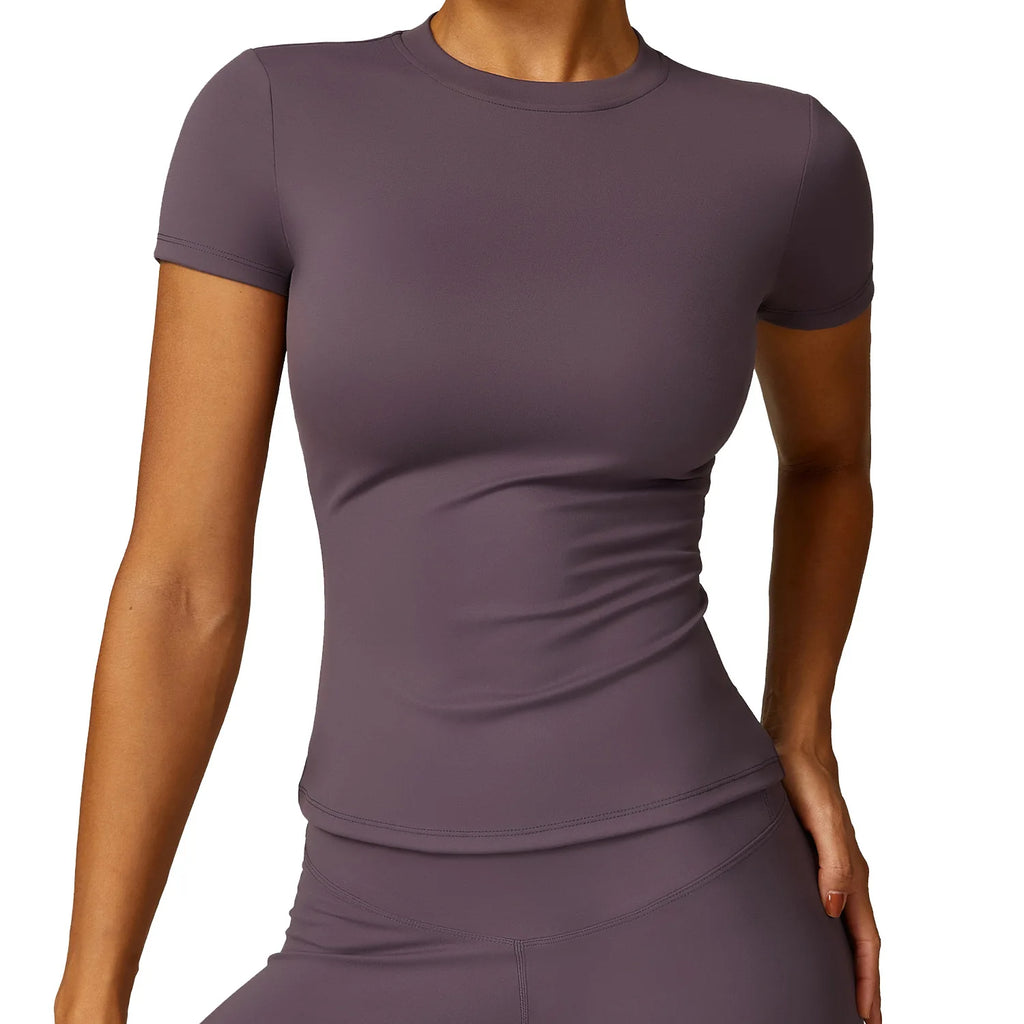 Breathable Sports Running T-Shirt | Women's Yoga Gym Activewear Top