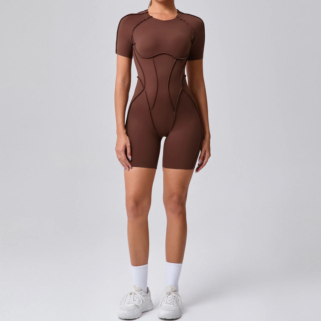 Backless Scrunch Booty Yoga Jumpsuit | Women's Fitness Gym Overalls