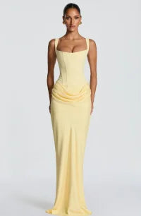 Square Neck Halter Pleated Backless Bodycon Mini Dress