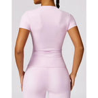 Breathable Sports Running T-Shirt | Women's Yoga Gym Activewear Top