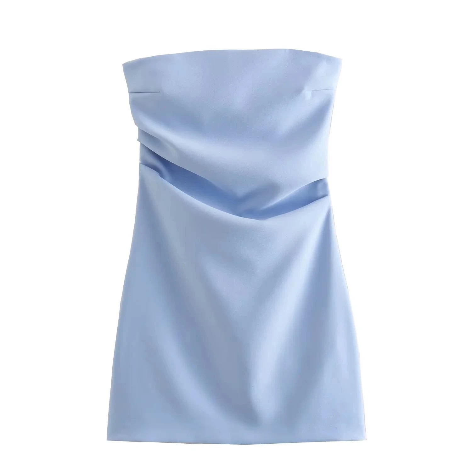 Off-Shoulder Ruched Corset Mini Dress | Strapless Backless Bodycon