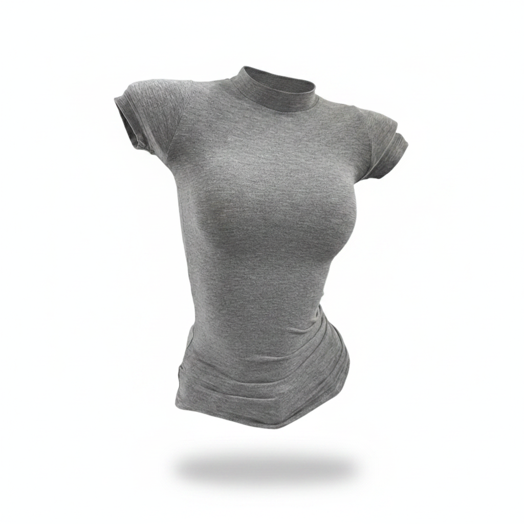 Ribbed Knit Turtleneck Crop Top | Slim Fit Festival Essential