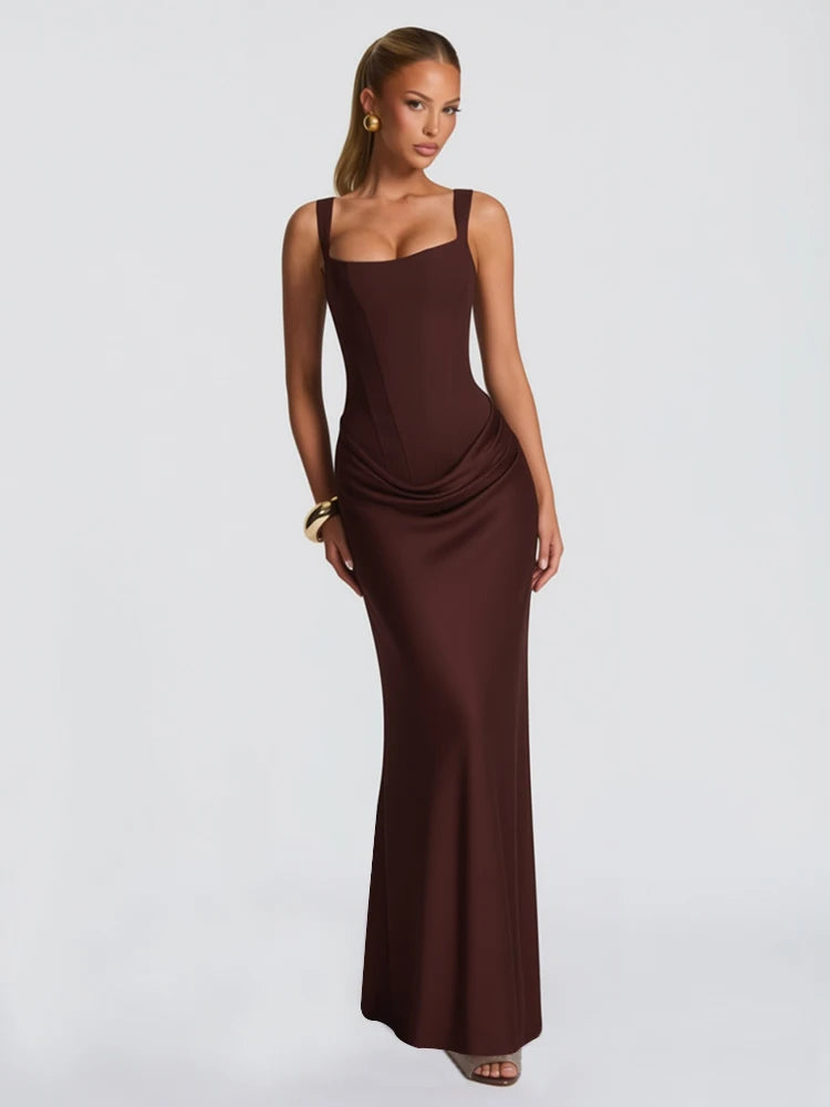 Corset Maxi Dress | Elegant Mermaid Ball Gown Evening Dress