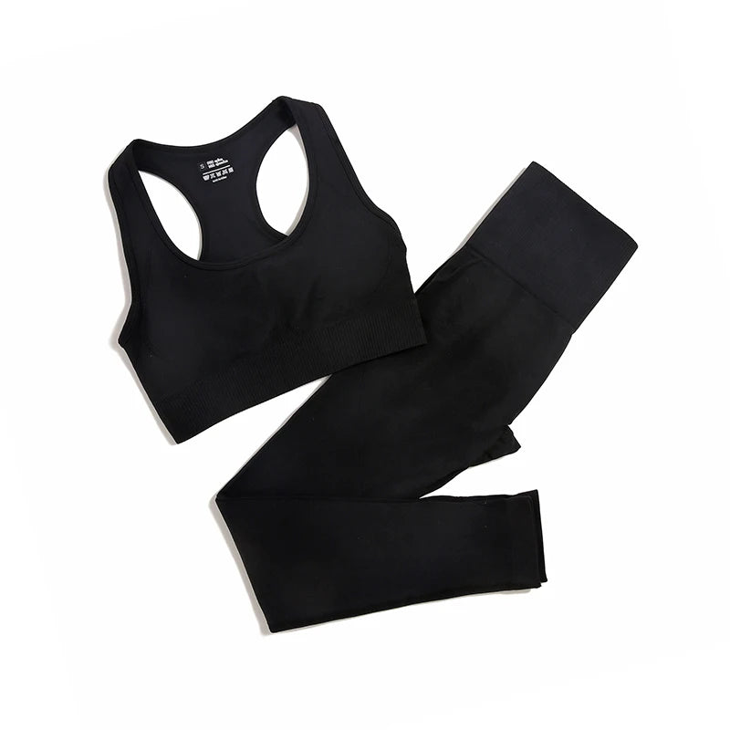 Seamless Gym Sportswear Set | 2, 3 or 4-Piece Yoga Activewear