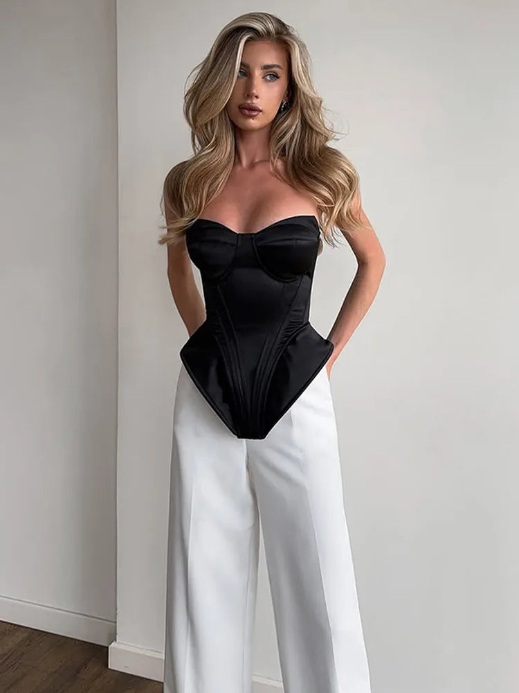 Hollow Out Turtleneck Mini Dress | High Waist Slim A-Line Evening Dress