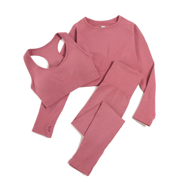 Seamless Gym Sportswear Set | 2, 3 or 4-Piece Yoga Activewear