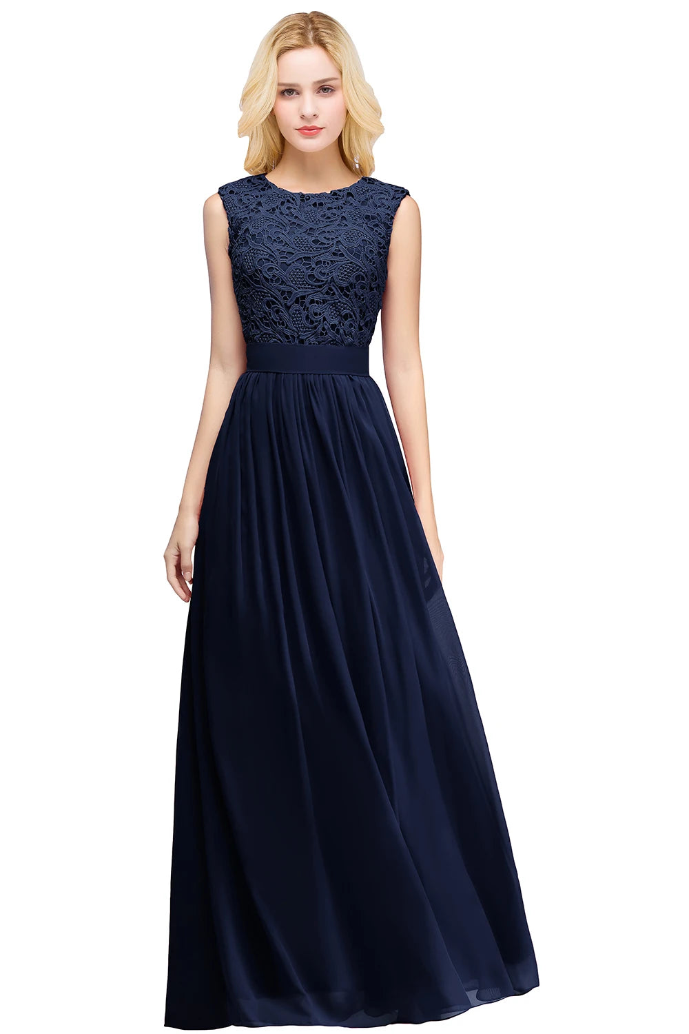 Beaded Applique A-Line Prom Gown | Spaghetti Strap Formal Evening Dress