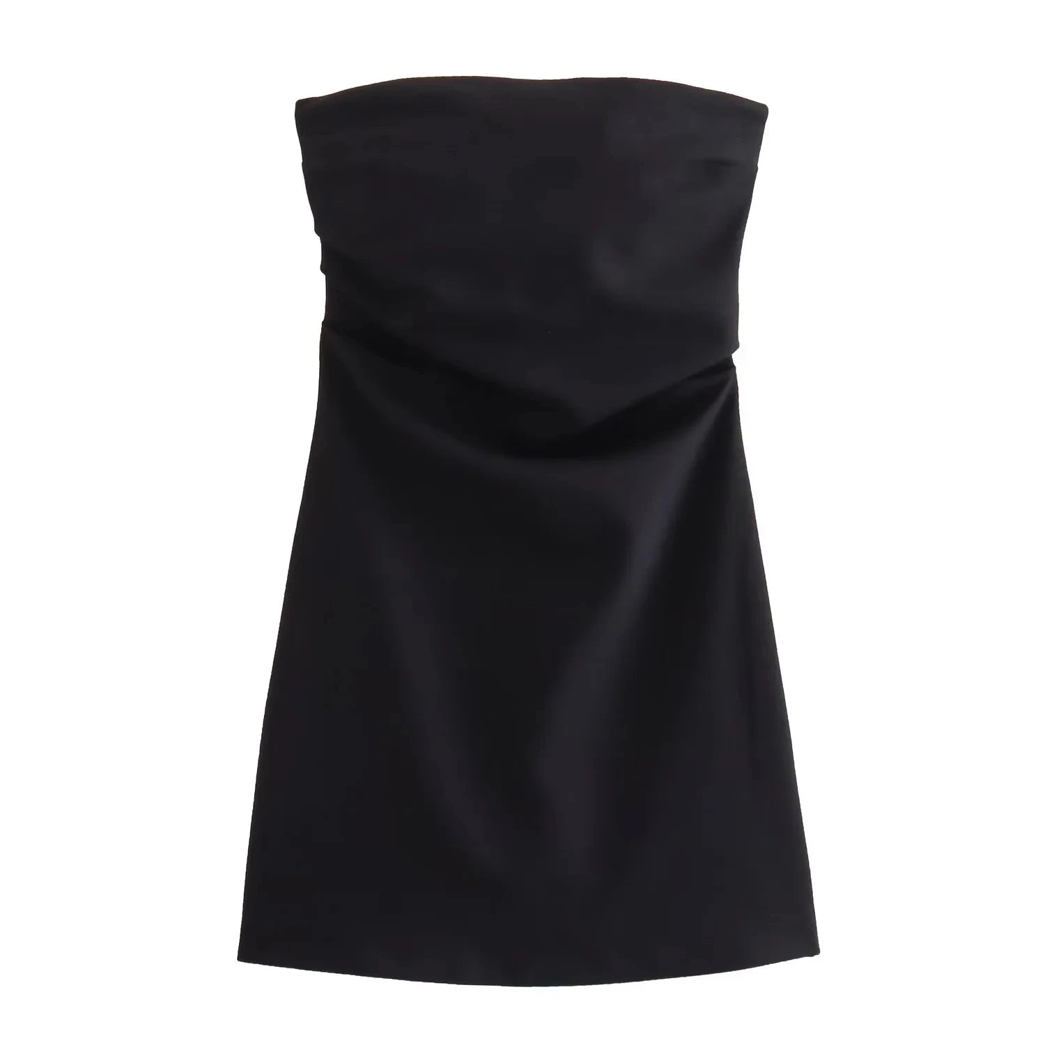 Off-Shoulder Ruched Corset Mini Dress | Strapless Backless Bodycon
