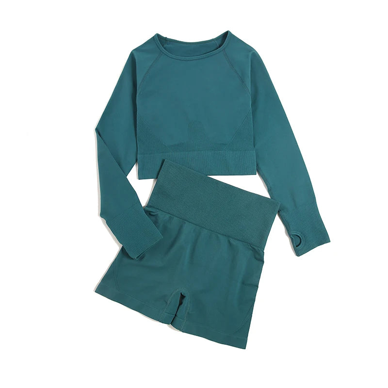 Seamless Gym Sportswear Set | 2, 3 or 4-Piece Yoga Activewear