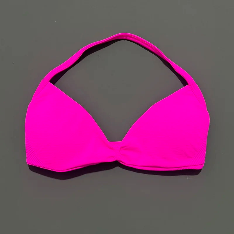 High Support Strappy Sports Bra | Seamless Scrunch Push-Up Yoga Tank