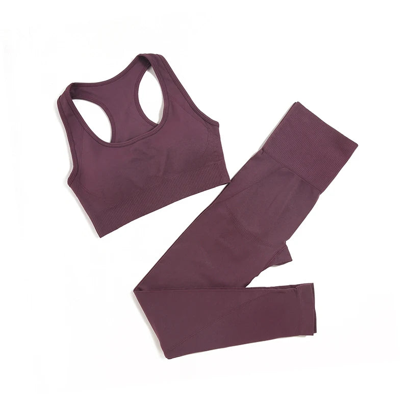 Seamless Gym Sportswear Set | 2, 3 or 4-Piece Yoga Activewear