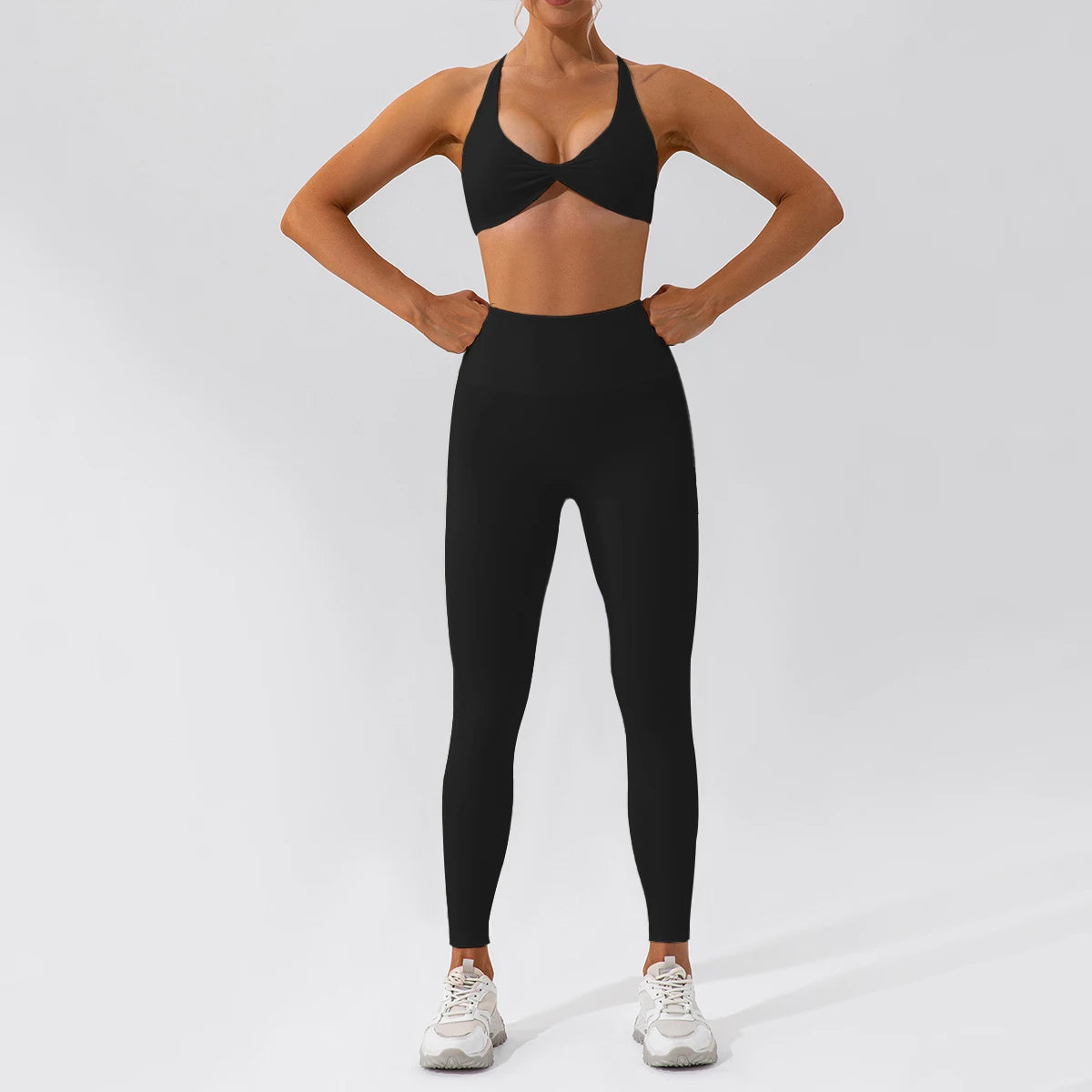 2-Piece Yoga Suit - Quick-Dry Long Sleeve Set