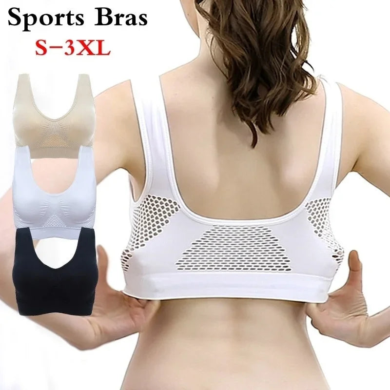 Shockproof Sports Bra Vest | Breathable Padded Gym Running Top