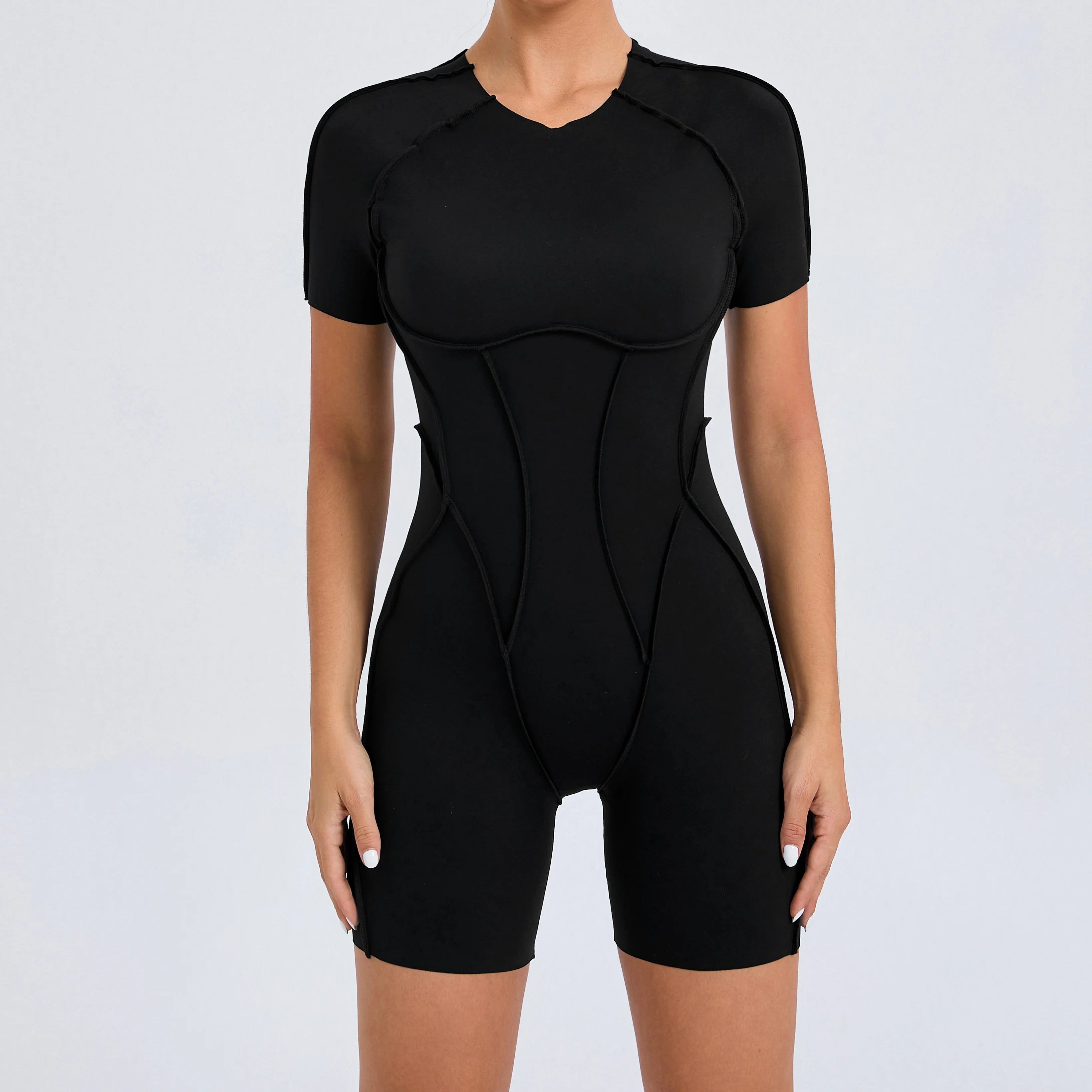 Backless Scrunch Booty Yoga Jumpsuit | Women's Fitness Gym Overalls
