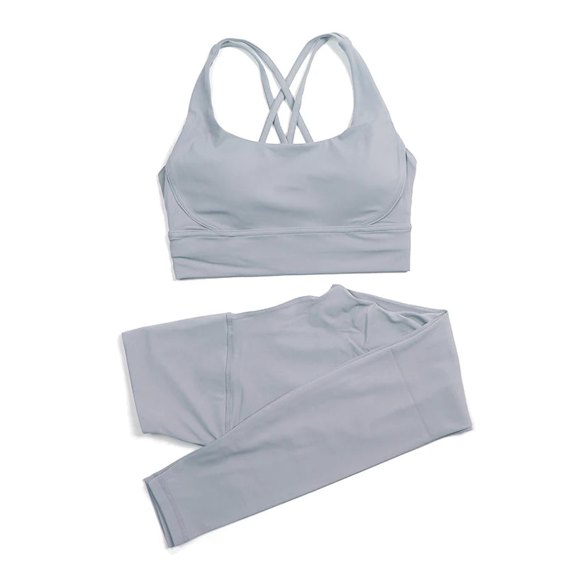 2-Piece Nylon Yoga Set | Breathable Quick-Dry Sportswear
