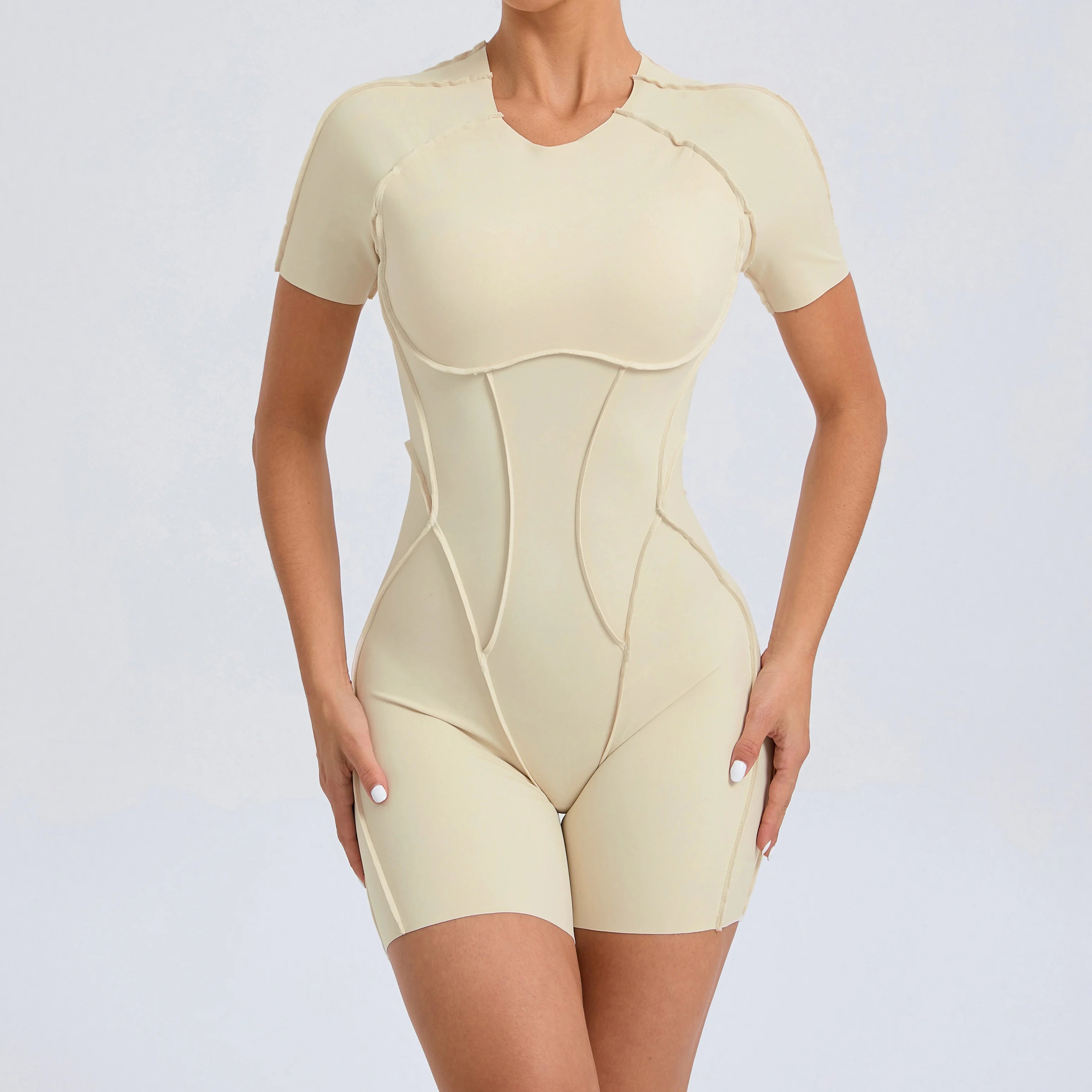 Backless Scrunch Booty Yoga Jumpsuit | Women's Fitness Gym Overalls
