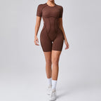 Backless Scrunch Booty Yoga Jumpsuit | Women's Fitness Gym Overalls