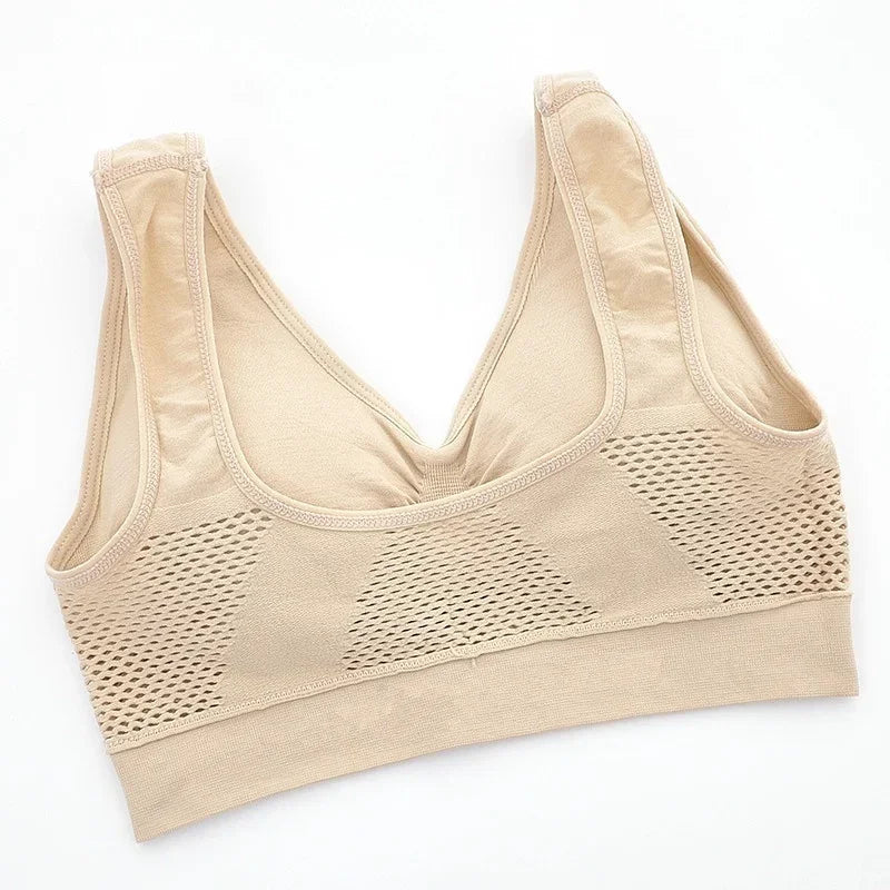 Shockproof Sports Bra Vest | Breathable Padded Gym Running Top