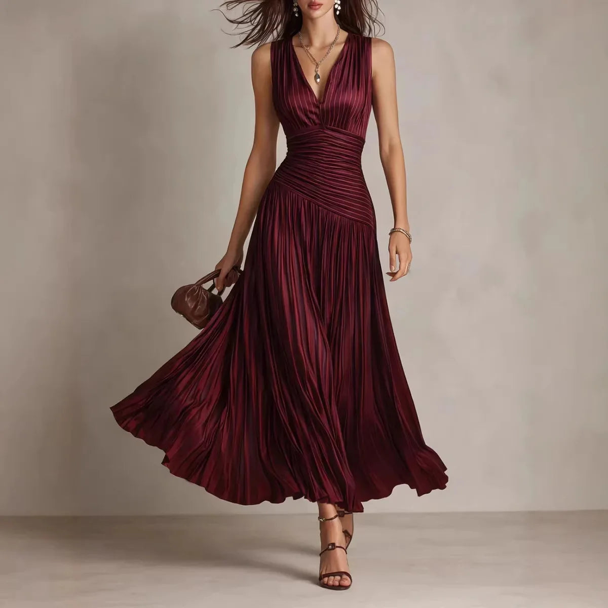 Sexy Sleeveless Backless Long Dress Women Summer 2026 Fashion Solid Color Red Slim A-line Maxi Dresses Elegant