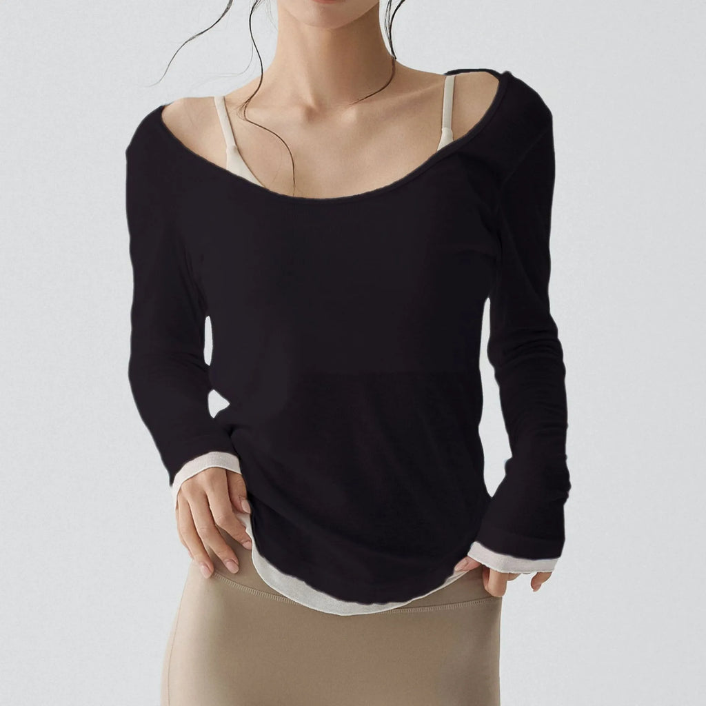 Quick-Dry Long Sleeve Yoga Shirt | Breathable Fitness Running Top