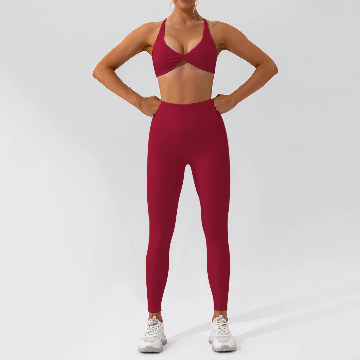 2-Piece Yoga Suit - Quick-Dry Long Sleeve Set