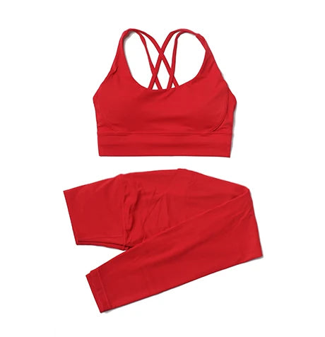 2-Piece Nylon Yoga Set | Breathable Quick-Dry Sportswear