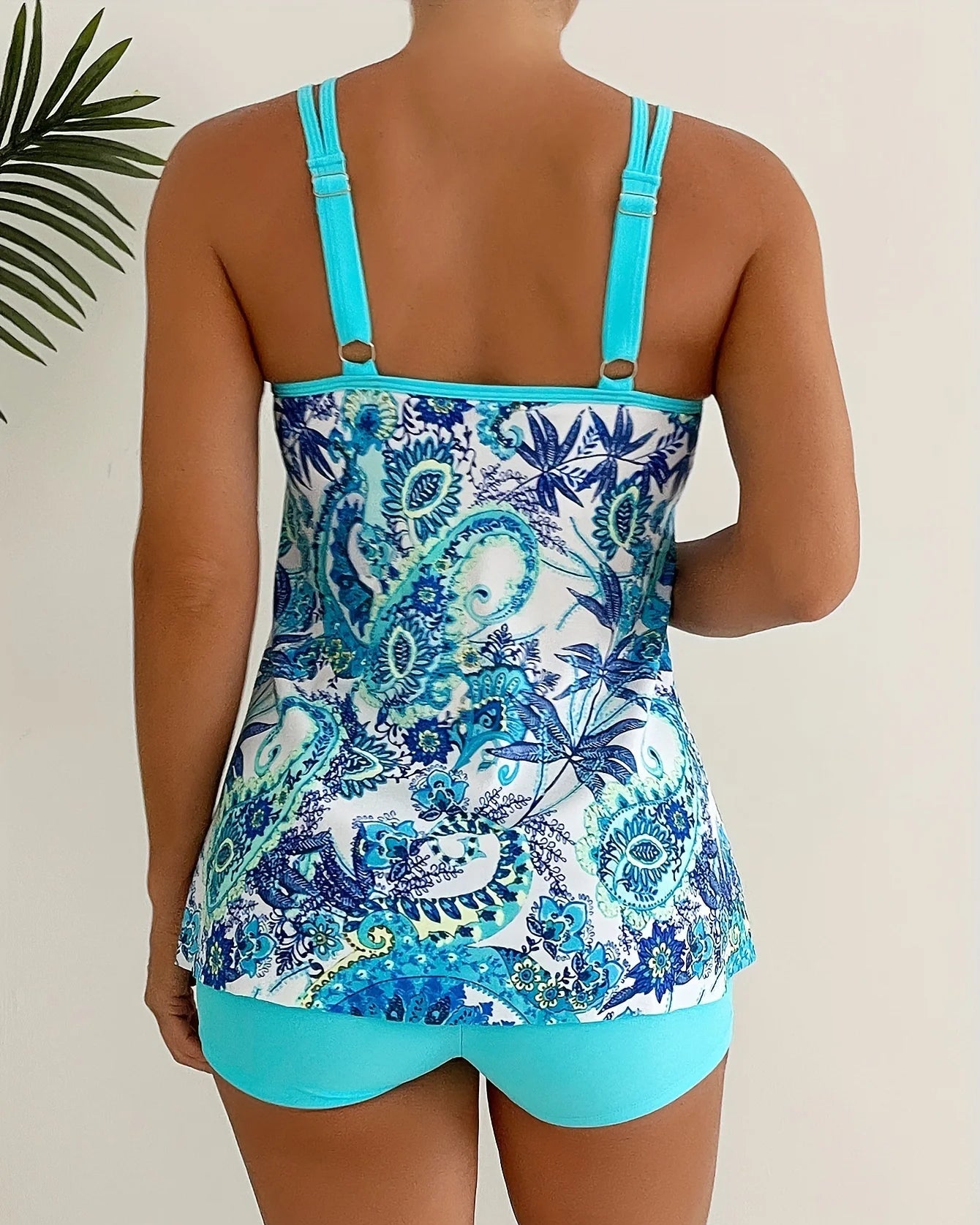 Paisley Print Two-Piece Bikini Set