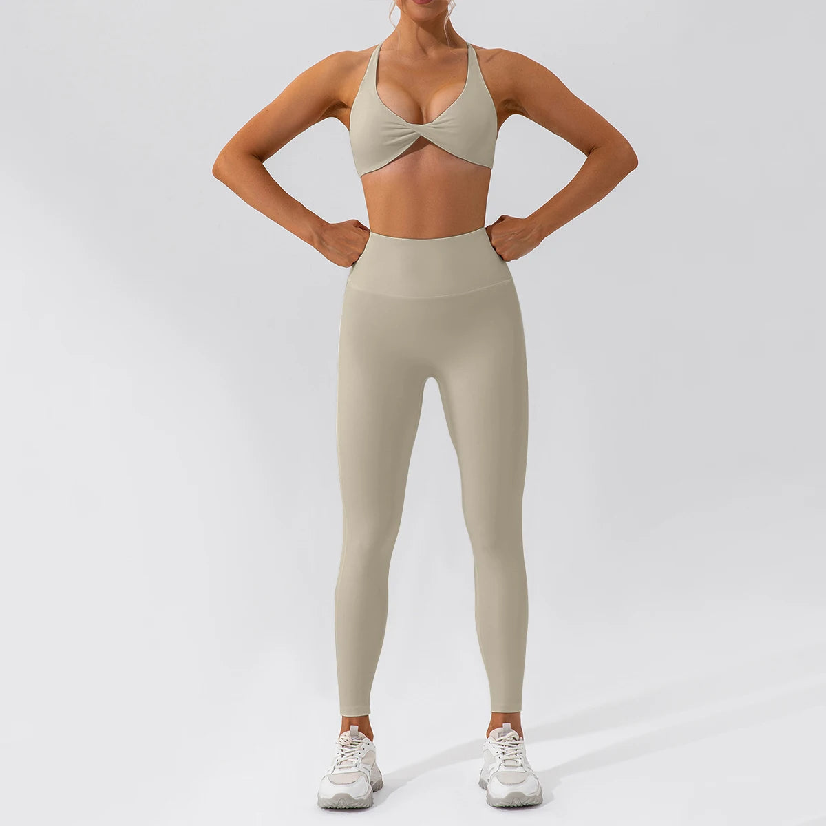 2-Piece Yoga Suit - Quick-Dry Long Sleeve Set