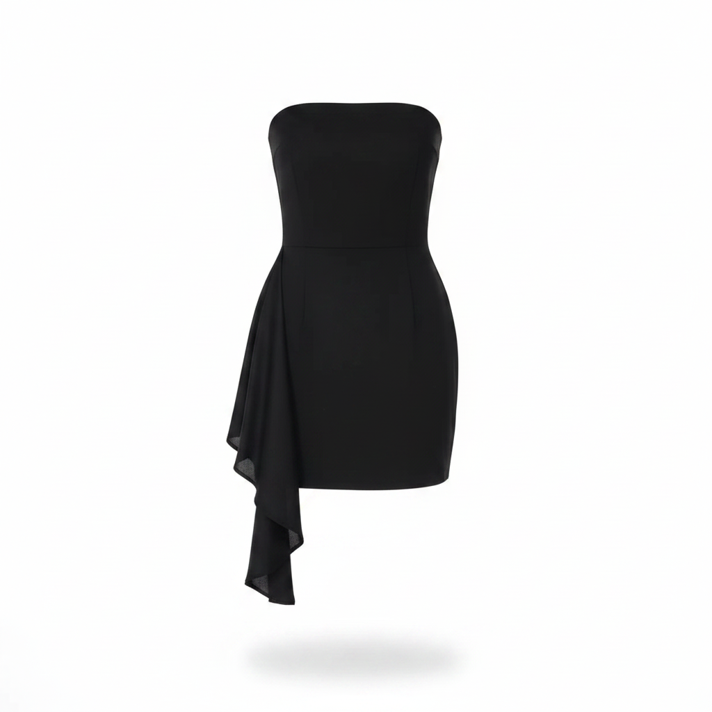 Strapless Satin Bodycon Mini Dress | Backless Pencil Party Dress