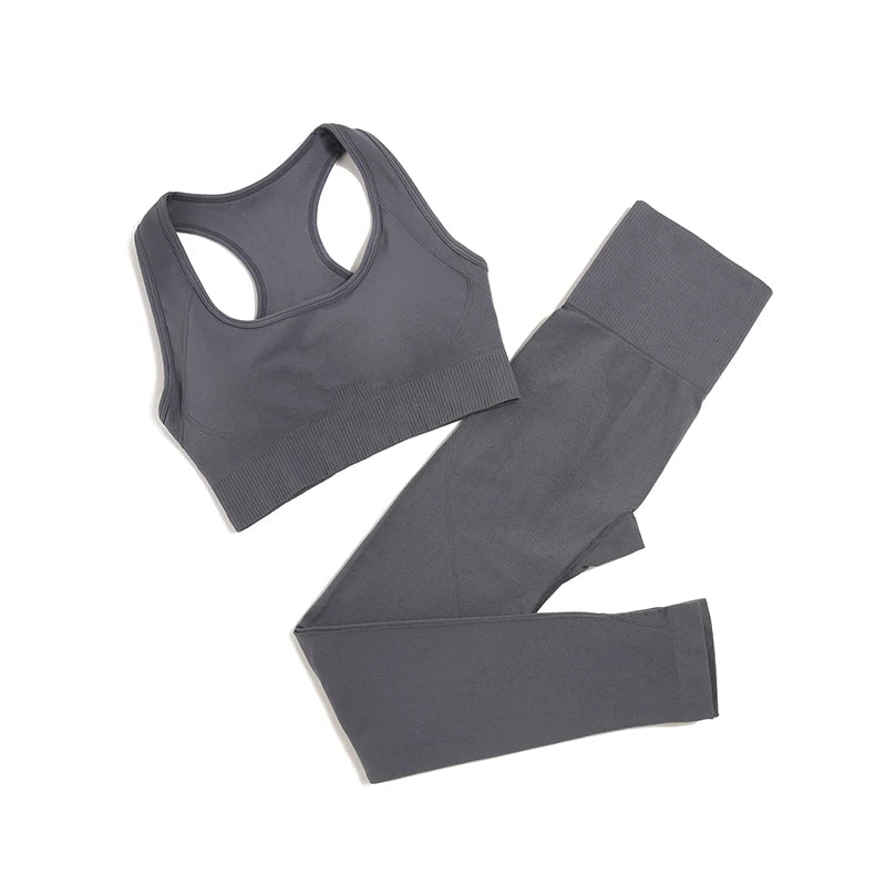 Seamless Gym Sportswear Set | 2, 3 or 4-Piece Yoga Activewear
